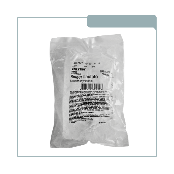 Ringer Lactato 500mL Suero Ringer Lactato 500 mL